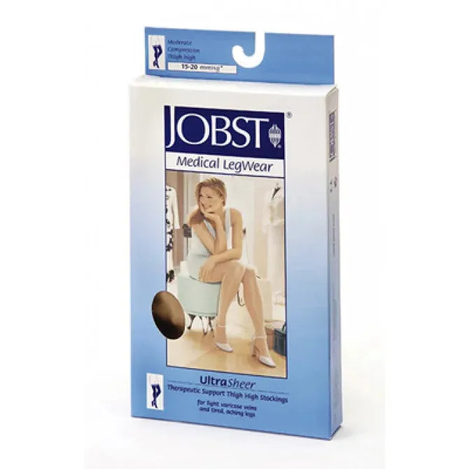 Jobst UltraSheer 15-20 Thigh High Compression Stockings Medium