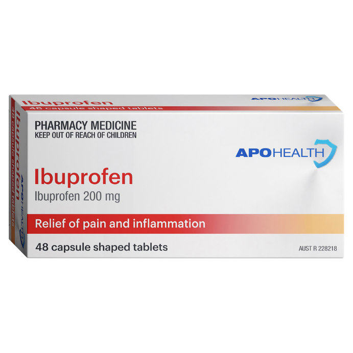 APO HEALTH Ibuprofen Blister Pack 48 Caplets