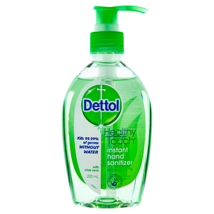 Dettol Healthy Touch Instant Hand Sanitiser Aloe Vera 200mL