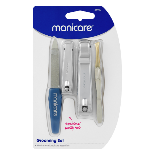 Manicare Grooming Set, Manicure and Pedicure, 4 Piece