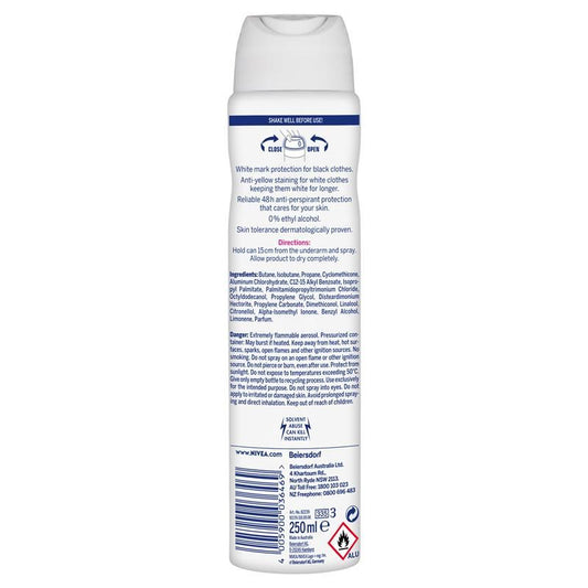 Nivea for Women Deodorant Aerosol Black & White Invisible Clear 250ml