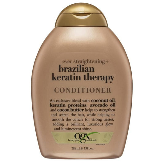 OGX Brazillian Keratin Therapy Ever Straight Conditioner 385mL