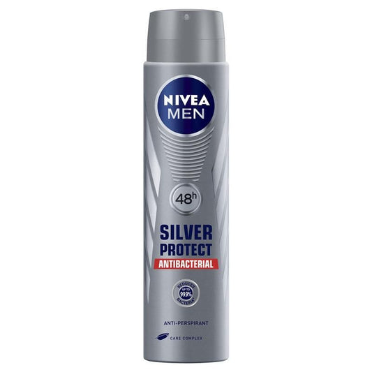 Nivea For Men Deodorant Aerosol Silver Protect 250ml