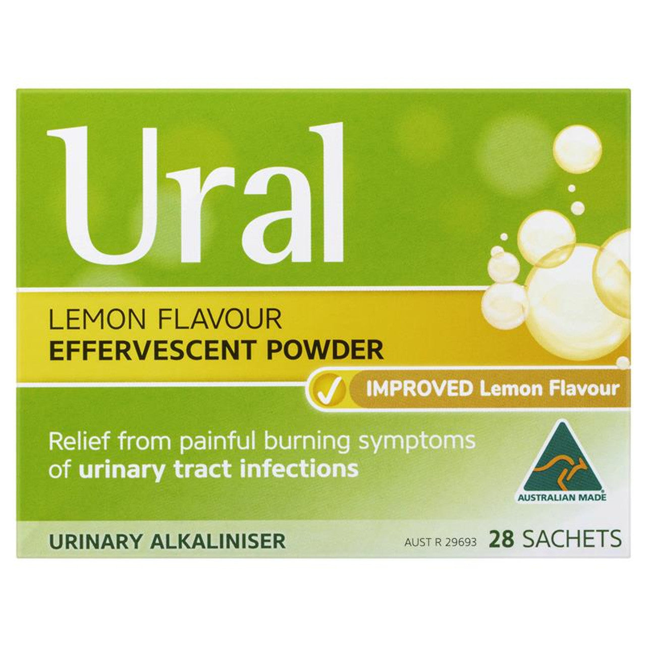 Ural Effervescent Powder Lemon 28 Sachets