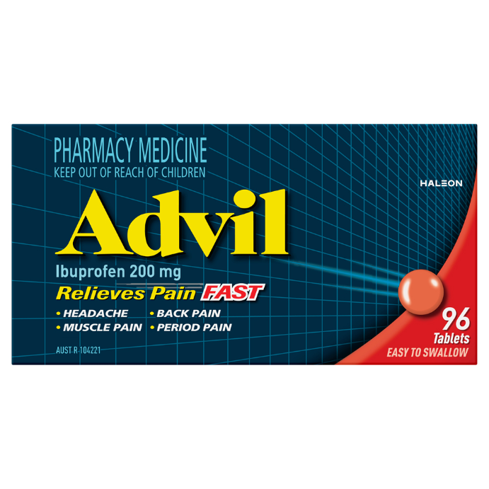 Advil Ibuprofen 200mg 96 Tablets