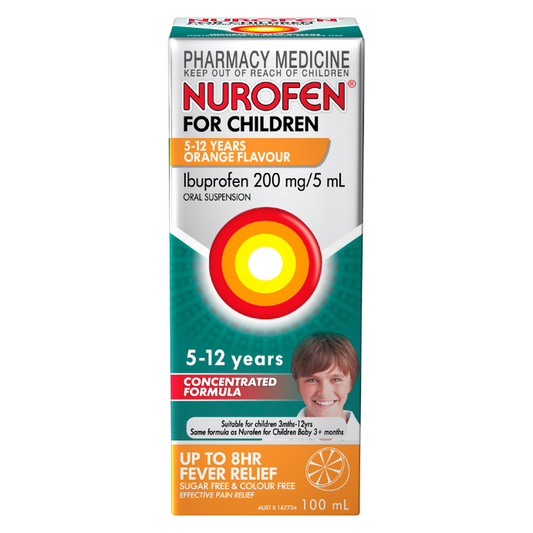 Nurofen For Children 5-12 Years Orange Flavour 100mL