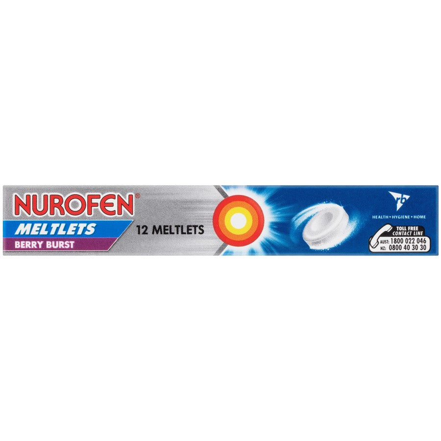 Nurofen Meltlets Berry Burst 200Mg 12