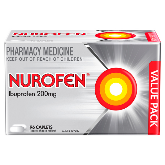 Nurofen Ibuprofen 200mg 96 Caplets