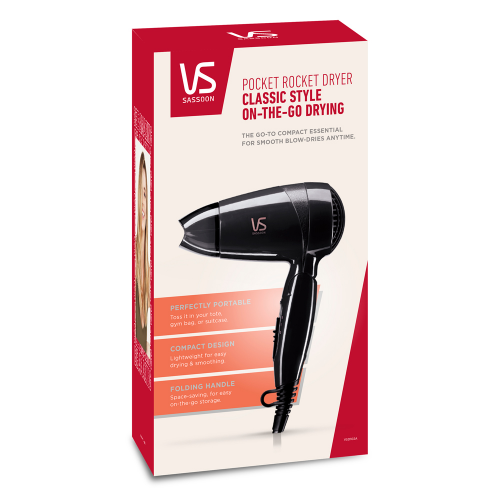 VS Sassoon Pocket Rocket Pro Hair Dryer 1 Each