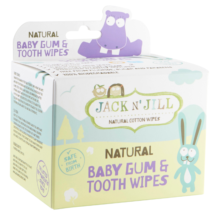 Jack N' Jill Tooth & Gum Wipes 25 Wipes