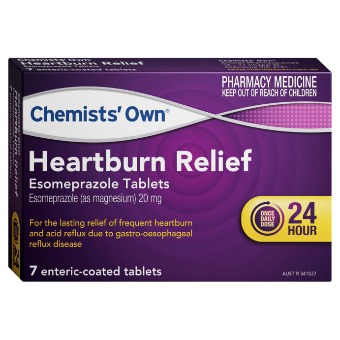 Chemists' Own Heartburn Relief Esomeprazole 20mg 7 Tablets