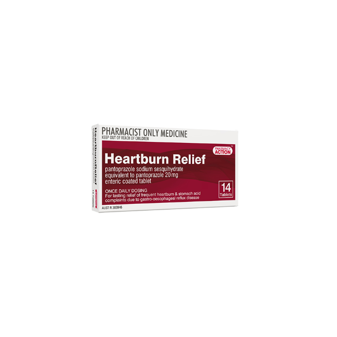 PHARMACY ACTION Heartburn Relief GH 20mg 14 Tablets