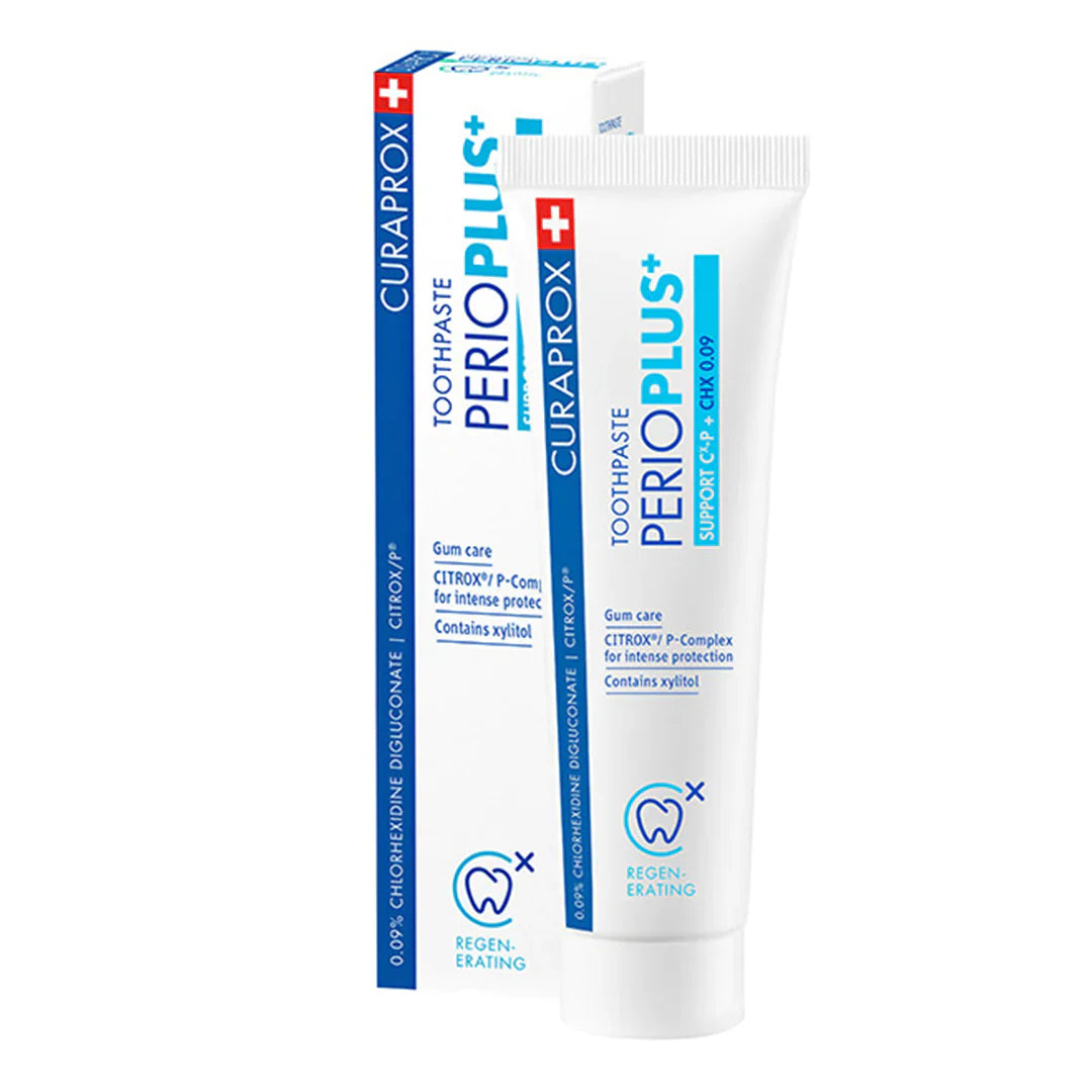 Curaprox PerioPlus Support Toothpaste Chlorhexidine 0.09% 75ml - STELLAR PHARMACY