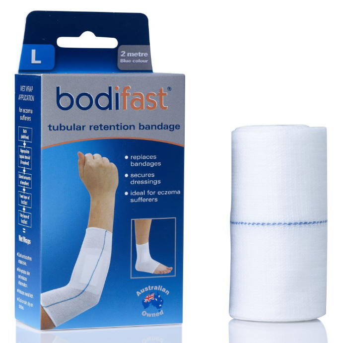 BODIFAST Tubular Retention Bandage 7.5cm x 2m Blue