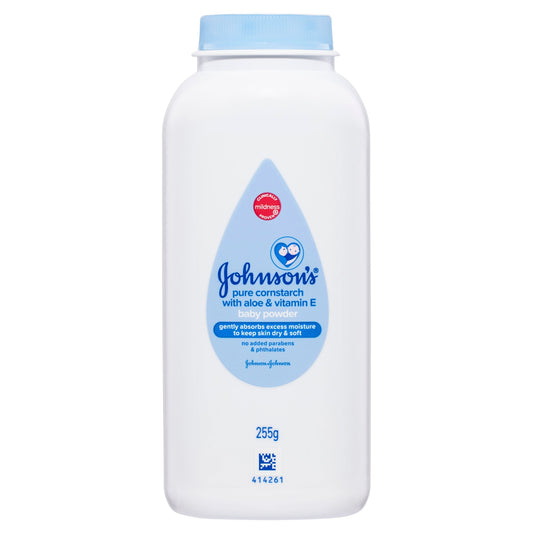 Johnson's Baby Powder With AloeVera, Vitamin E and Cornstarch 255g