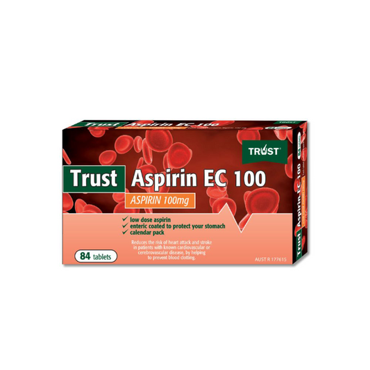 Trust Aspirin EC 100mg 84 Tablets