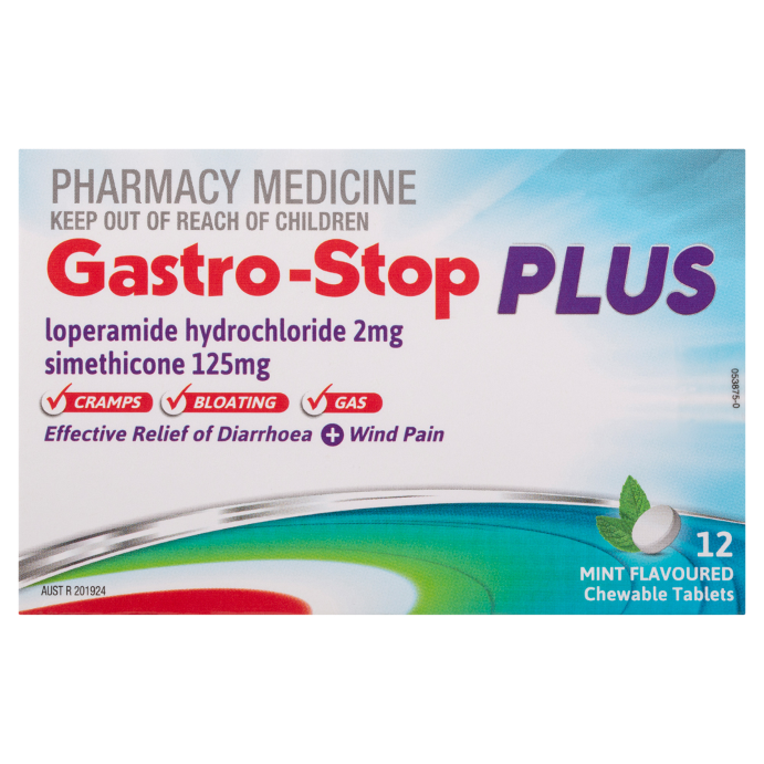 Gastro-Stop Plus Chewable Tablets 12 Tablets
