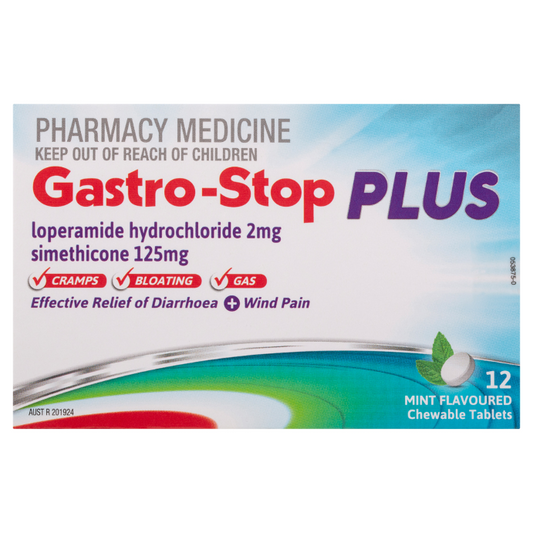 Gastro-Stop Plus Chewable Tablets 12 Tablets