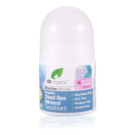 DR ORGANIC Roll-on Deodorant Organic Dead Sea Mineral 50ml