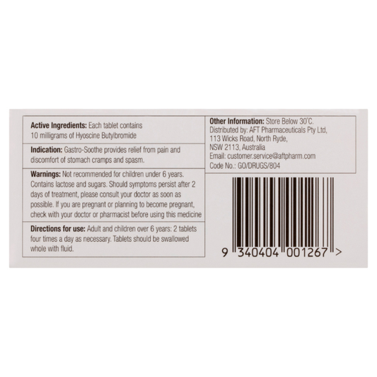 GASTRO SOOTHE 10mg 20 Tablets