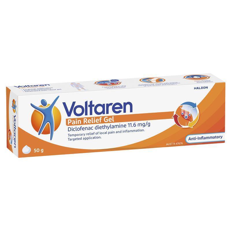 Voltaren Pain Relief Gel 50g - Fast-Acting Targeted Relief for Muscle Pain & Inflammation