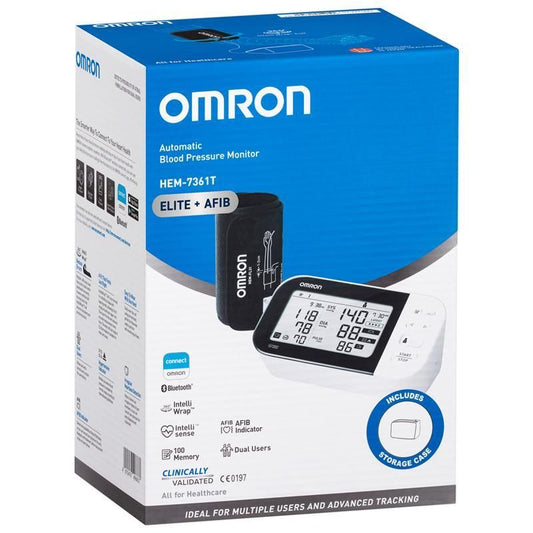 Omron HEM7361T Blood Pressure + AFIB Monitor Bluetooth