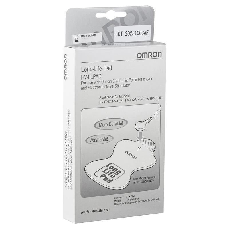 Omron Tens Replacement Electrode Long Life Pads 1 pair (2pcs)