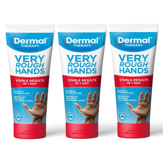DERMAL THERAPY ROUGH HAND CRM 100G 3PK
