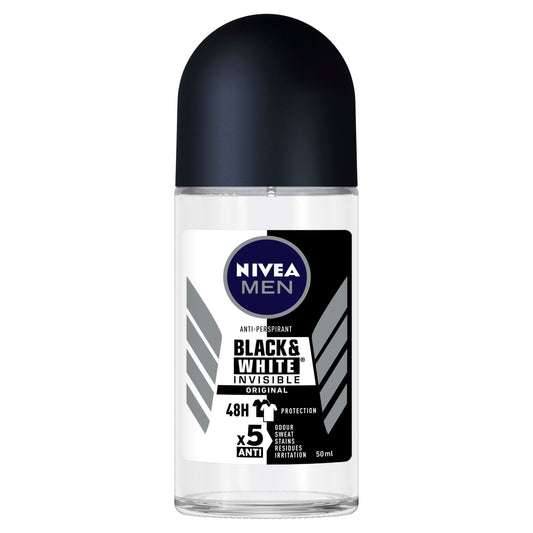 NIVEA Invisible for Black & White Original Roll-on Deodorant 50ml