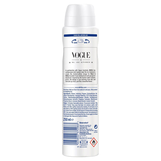 Nivea for Womens Deodorant Black & White Fresh Spray 250ml