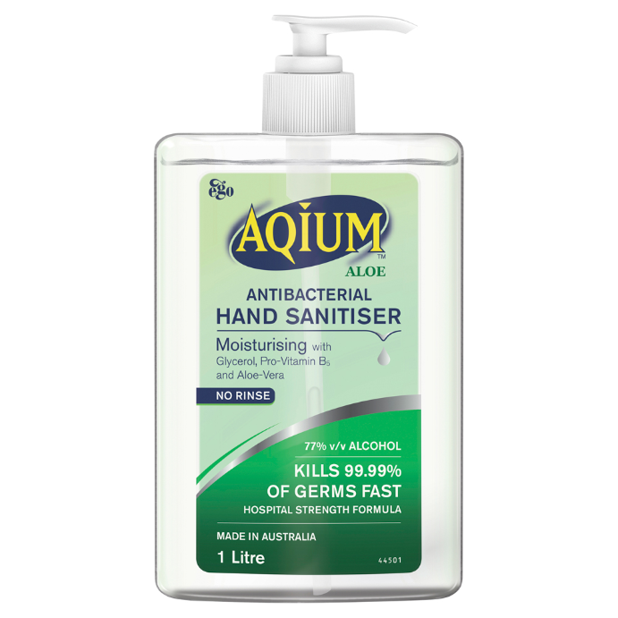 Ego Aqium with Aloe Antibacterial Hand Sanitiser 1L