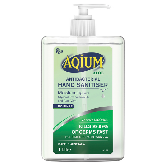 Ego Aqium with Aloe Antibacterial Hand Sanitiser 1L