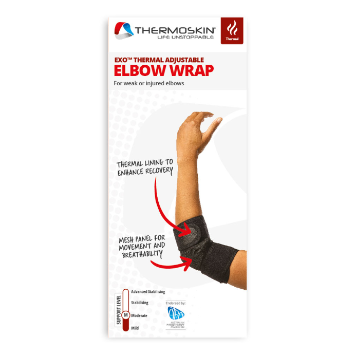 Thermoskin Adjustable Elbow Wrap Black