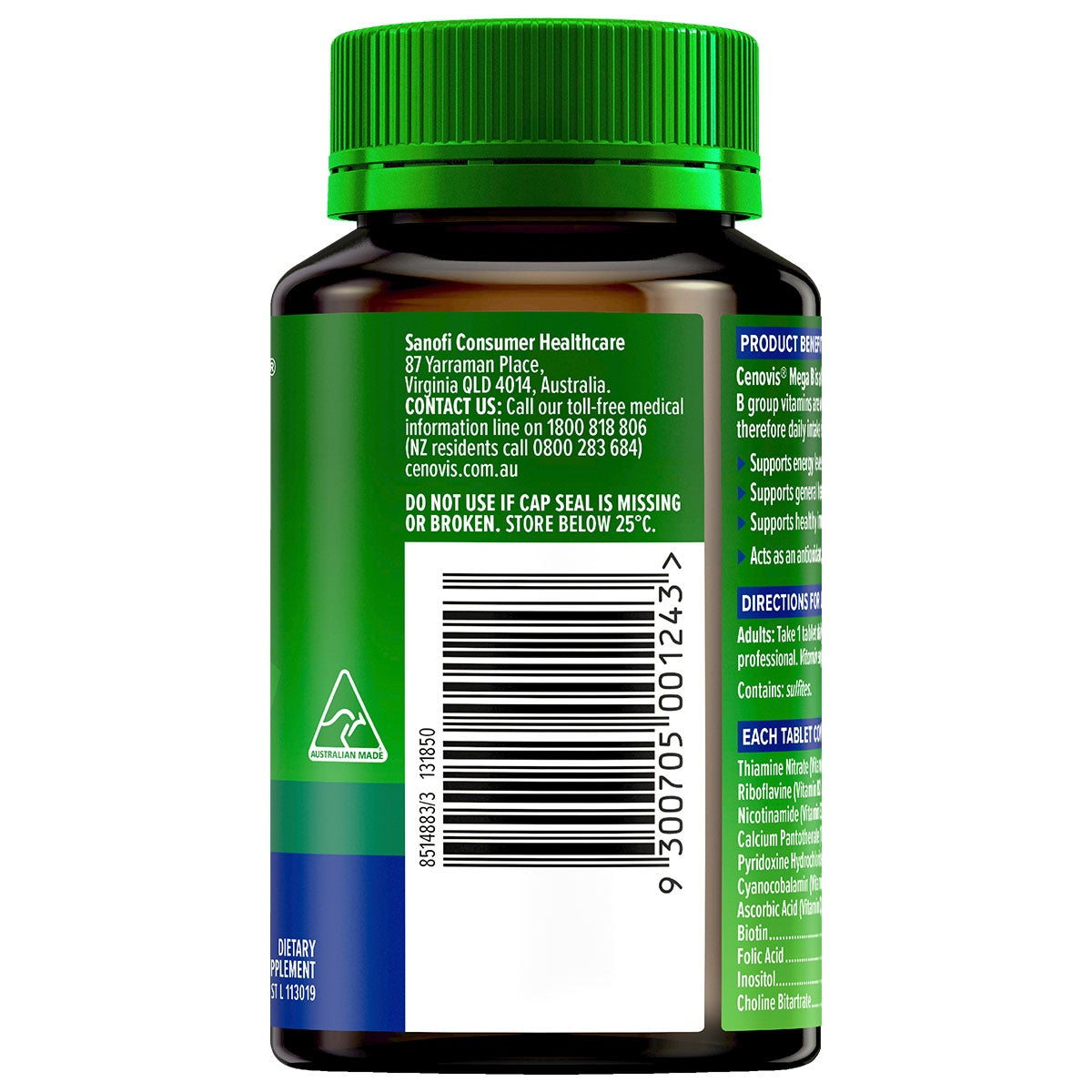 Cenovis Mega B 100 Tablets