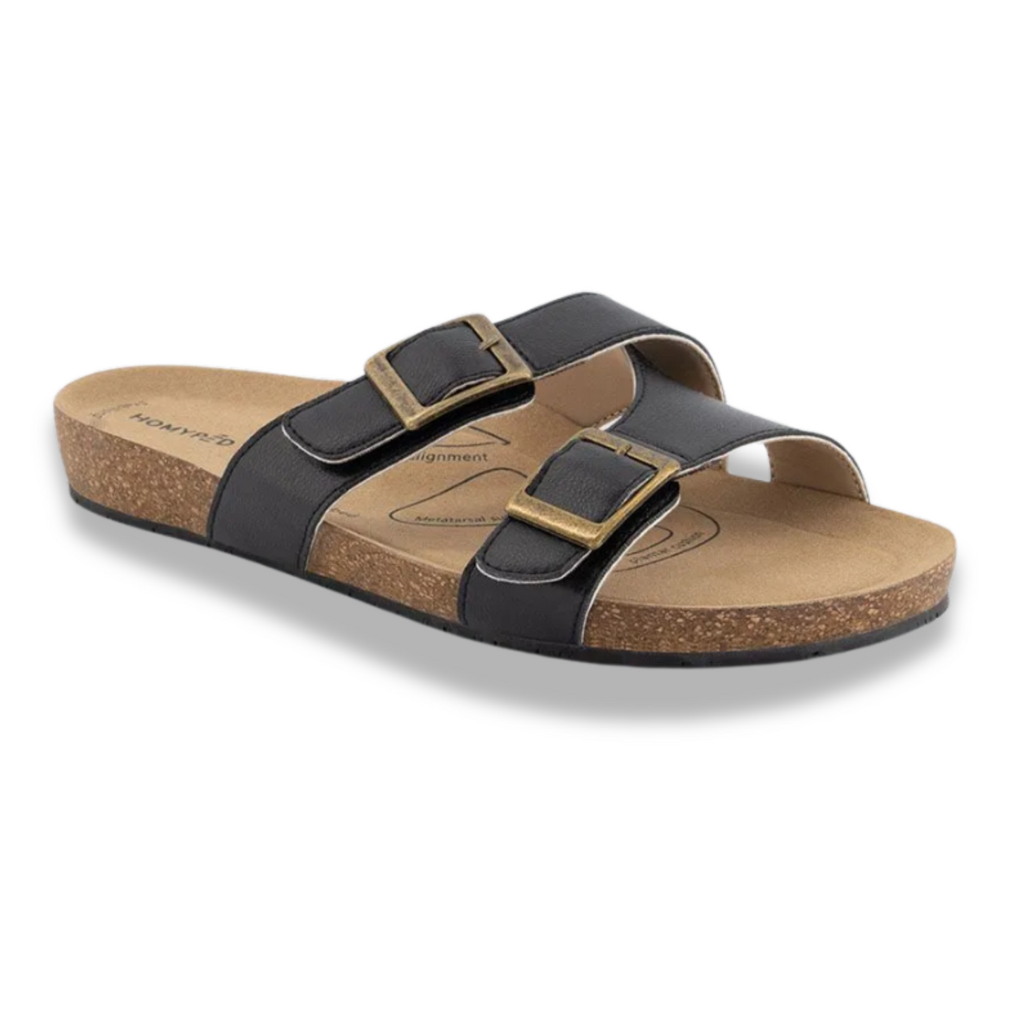 River Y Strap Black Shoe