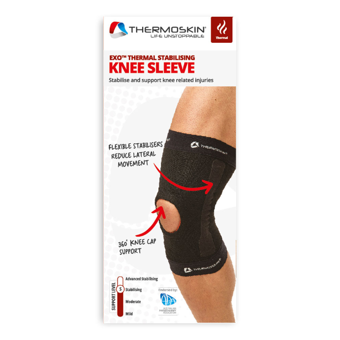 Thermoskin Stabilising Knee Sleeve Small Black