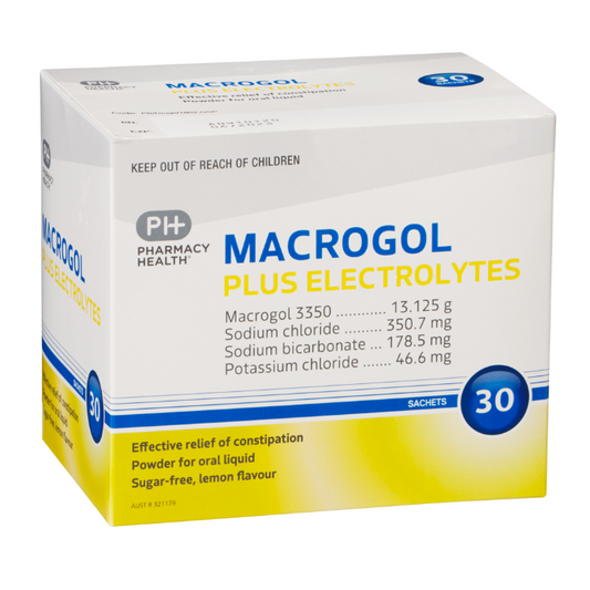 PHARMACY HEALTH Macrogol Lemon 30 Sachets