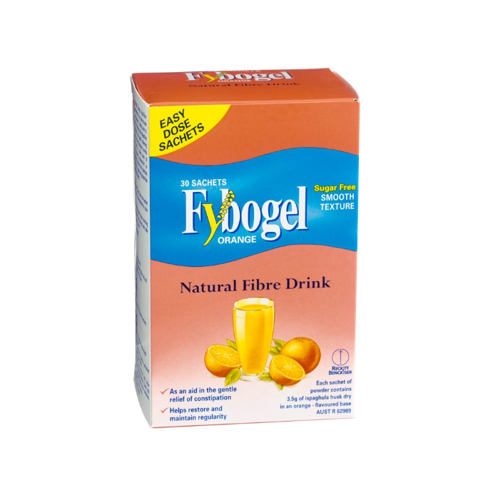 Fybogel Natural Fibre Supplement Orange Flavour 30 Pack