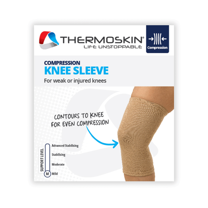Thermoskin Compression Knee Sleeve Medium Beige