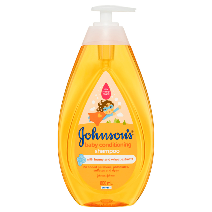 Johnson's 3-in-1 Hypoallergenic Conditioning Baby Shampoo & Cleansing Wash 800mL