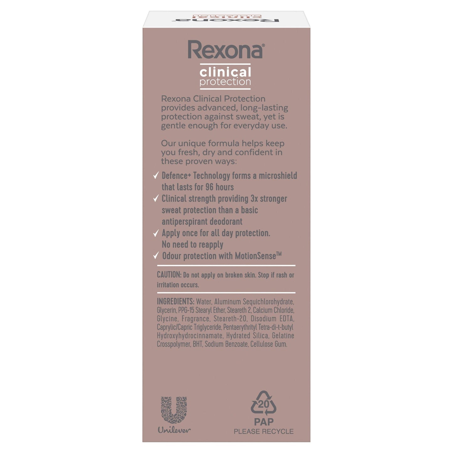 Rexona for Women Clinical Protection Roll On Shower Clean 50ml