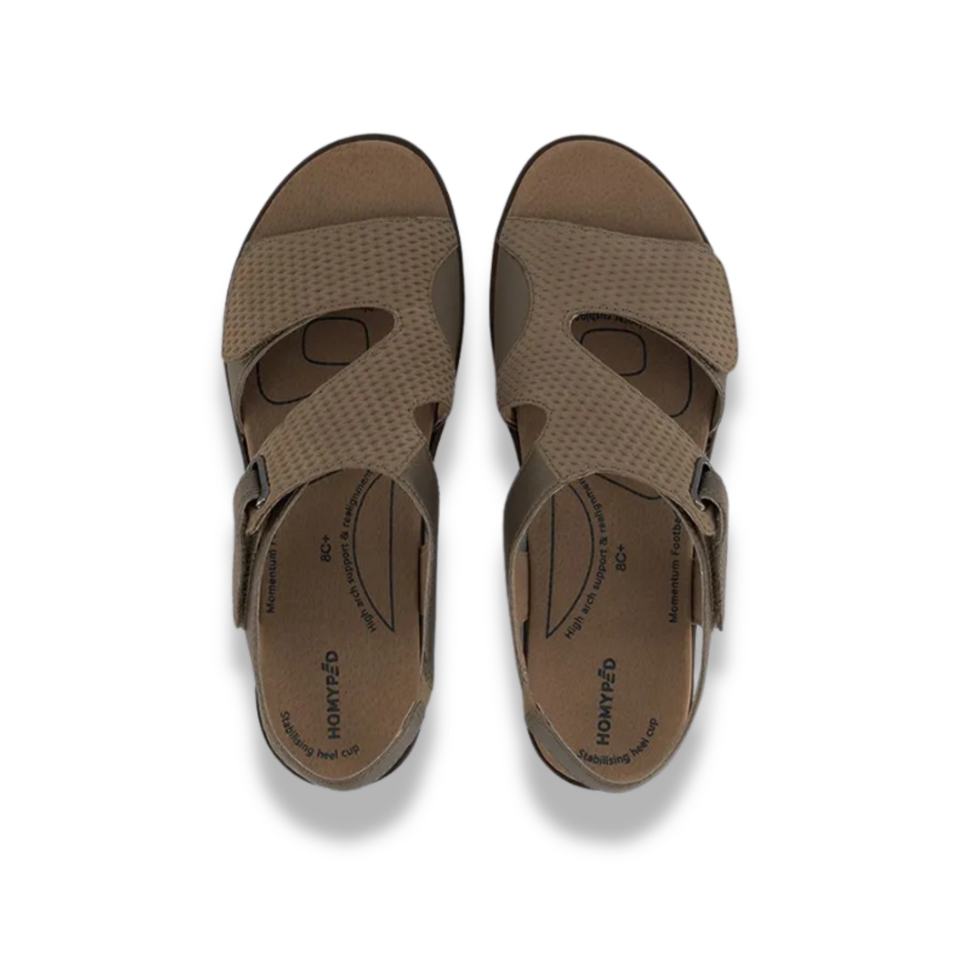 AVRIL Taupe Comfort Shoes