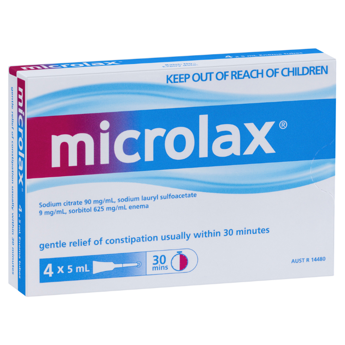 Microlax Enema 4 x 5mL