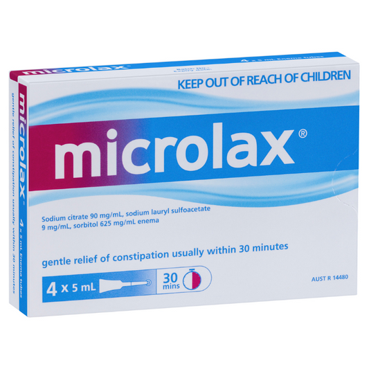Microlax Enema 4 x 5mL