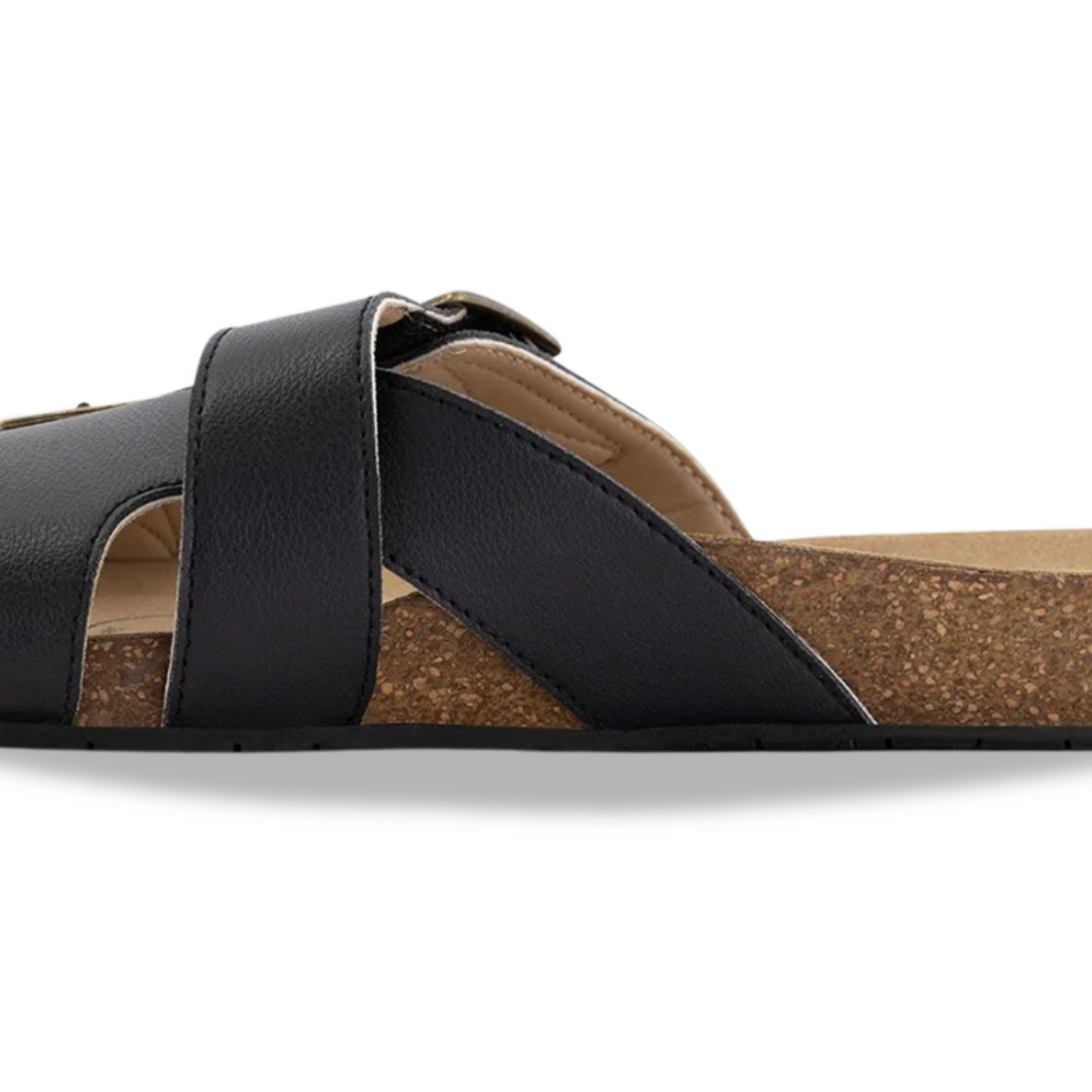 River Y Strap Black Shoe