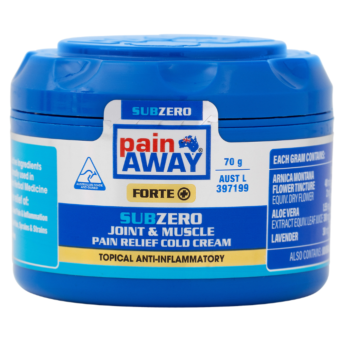 PAIN AWAY Forte+ Sub Zero Joint & Muscle Pain Relief Cold Cream 70g