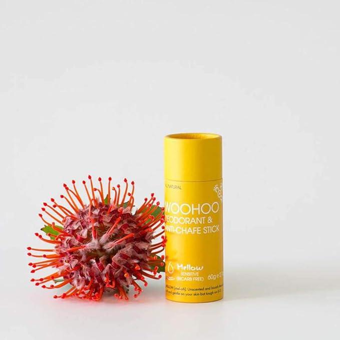 Woohoo Deodorant & Anti-Chafe Stick Mellow (Sensitive) 60g