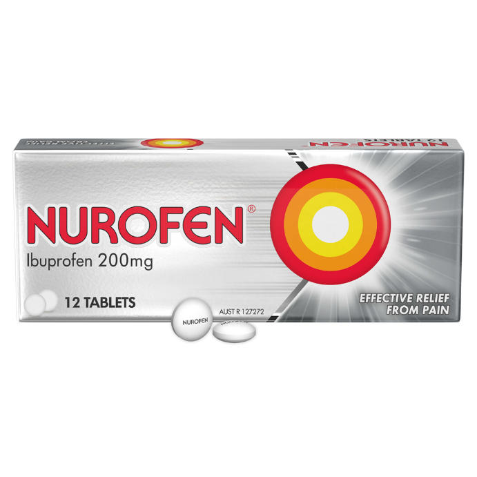 Nurofen Ibuprofen Anti-Inflammatory Pain Relief 200mg 12 Tablets
