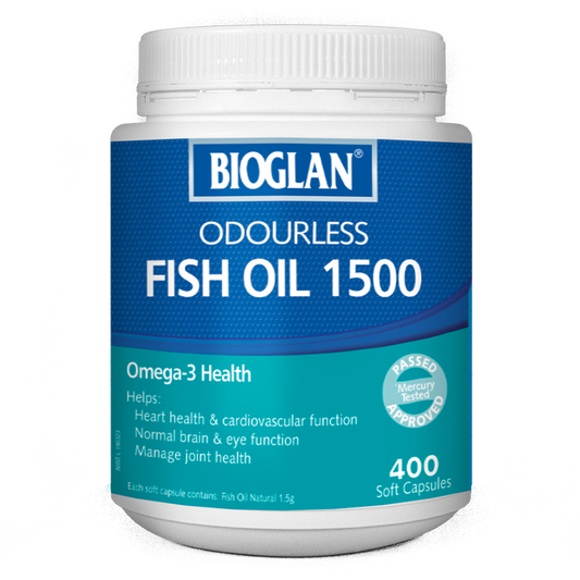 Bioglan Odourless Fish Oil 1500mg 400s