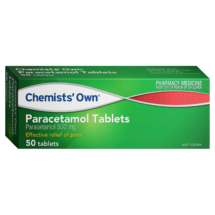 Chemists' Own Paracetamol 50 Tablets